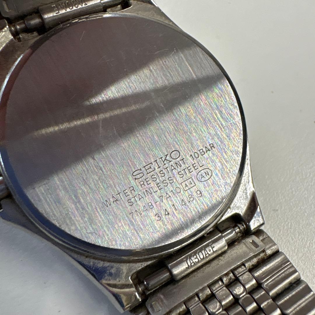 SEIKO SPIRIT 7N48-7A10 Quartz Wristwatch (Wrist size approximately 17cm)
