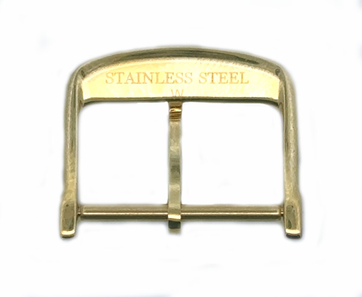 16mm Longines Gold Tone Stainless Steel Buckle Clasp