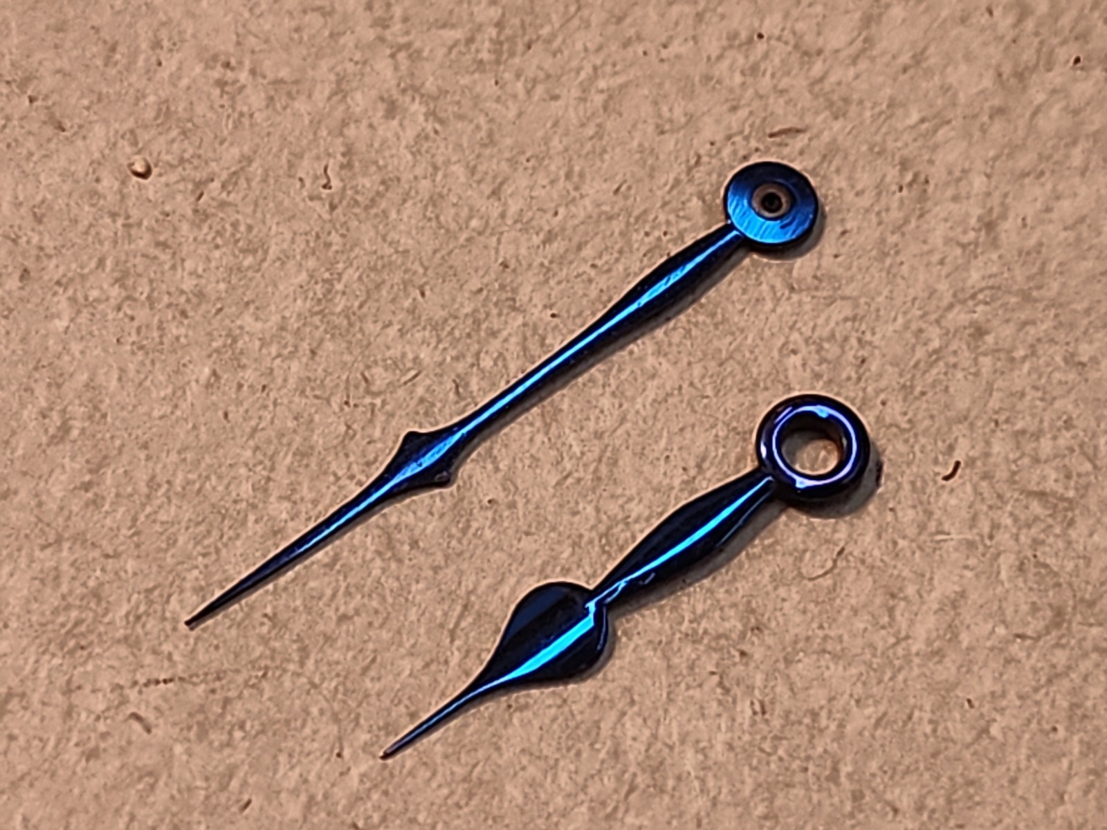 Vintage NOS 16s? Heavy Blue Spade RR Hands For American Pocket Watches 150/30