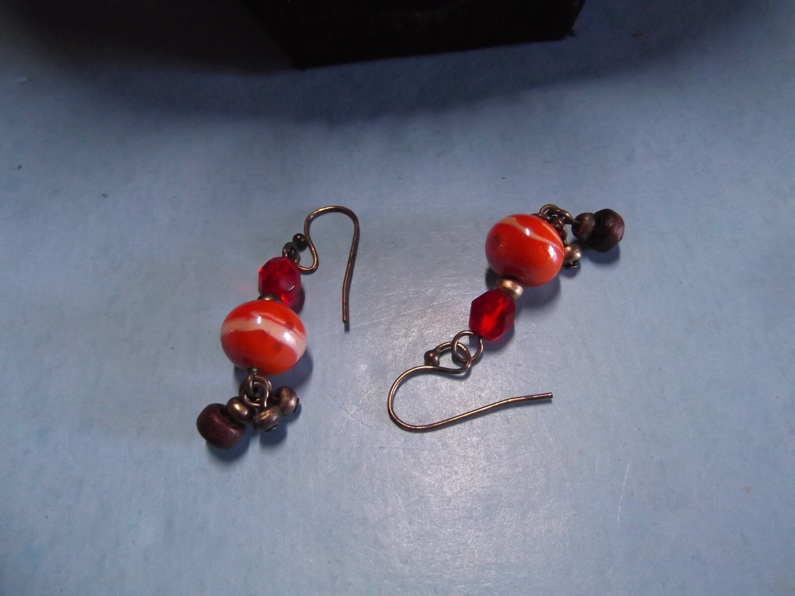 Fashion Jewelry Beaded 8.5″in Metal Necklace ‘Avenue” Dangle Earrings