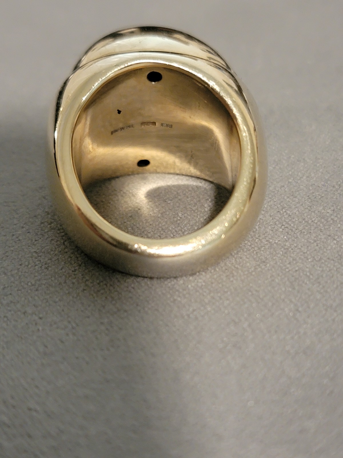 Silver Dome Ring Vermeil 925 Sterling Silver By RCI Sz 6.5