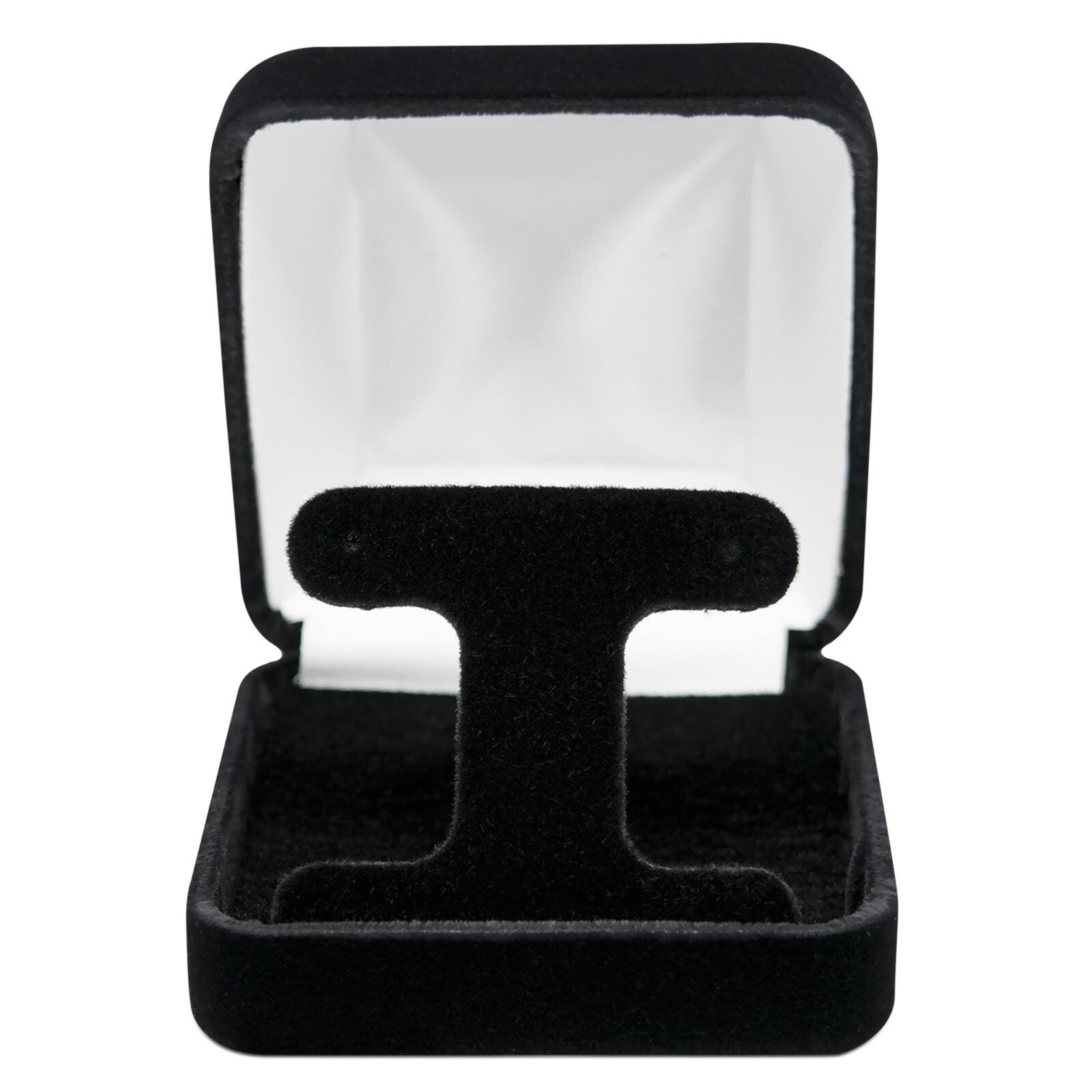 Novel Box Black Rich Velveteen Jewelry Boxes Earring Ring Bracelet Pendant