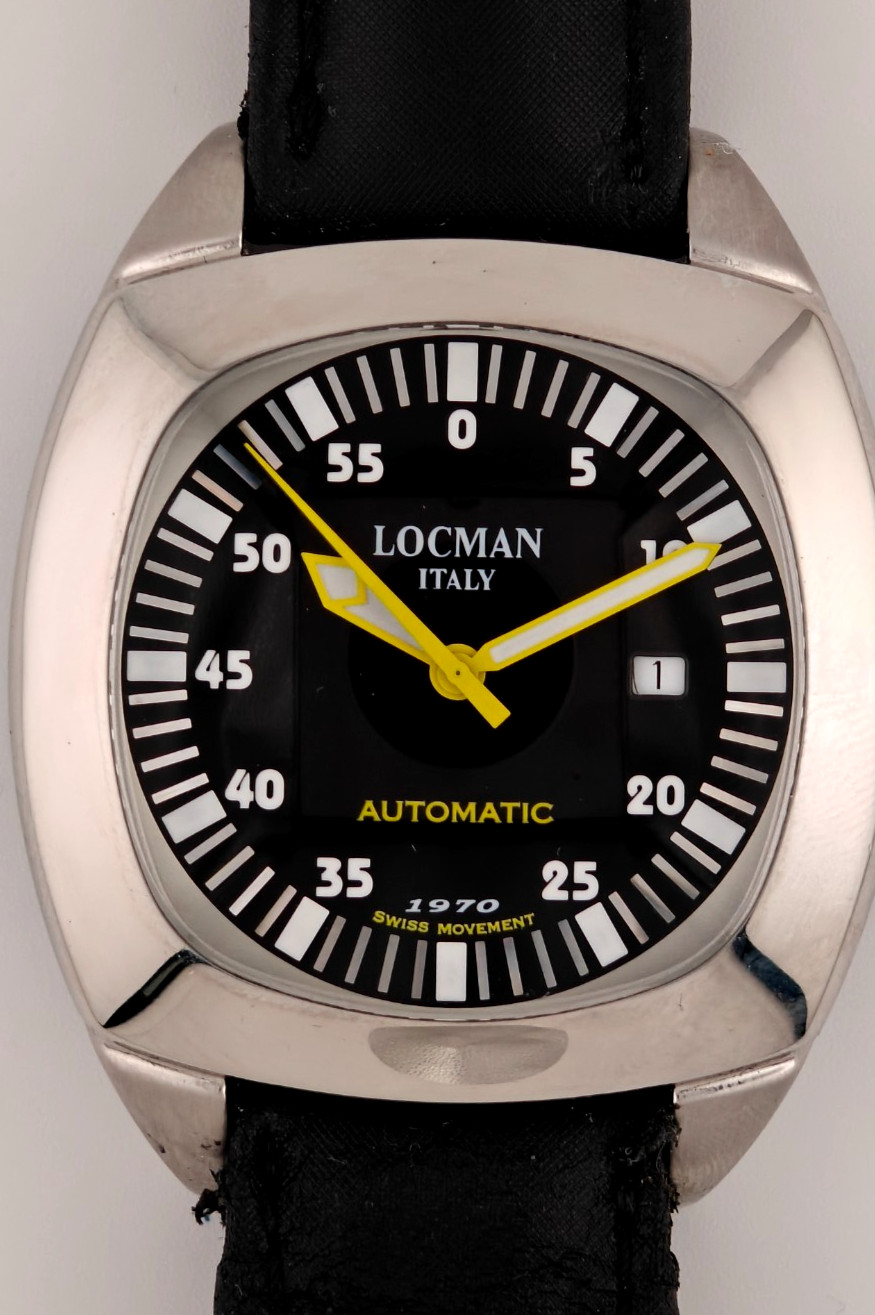 1970 Locman Automatic Swiss Movement – Condition NOS Label RARE Racing