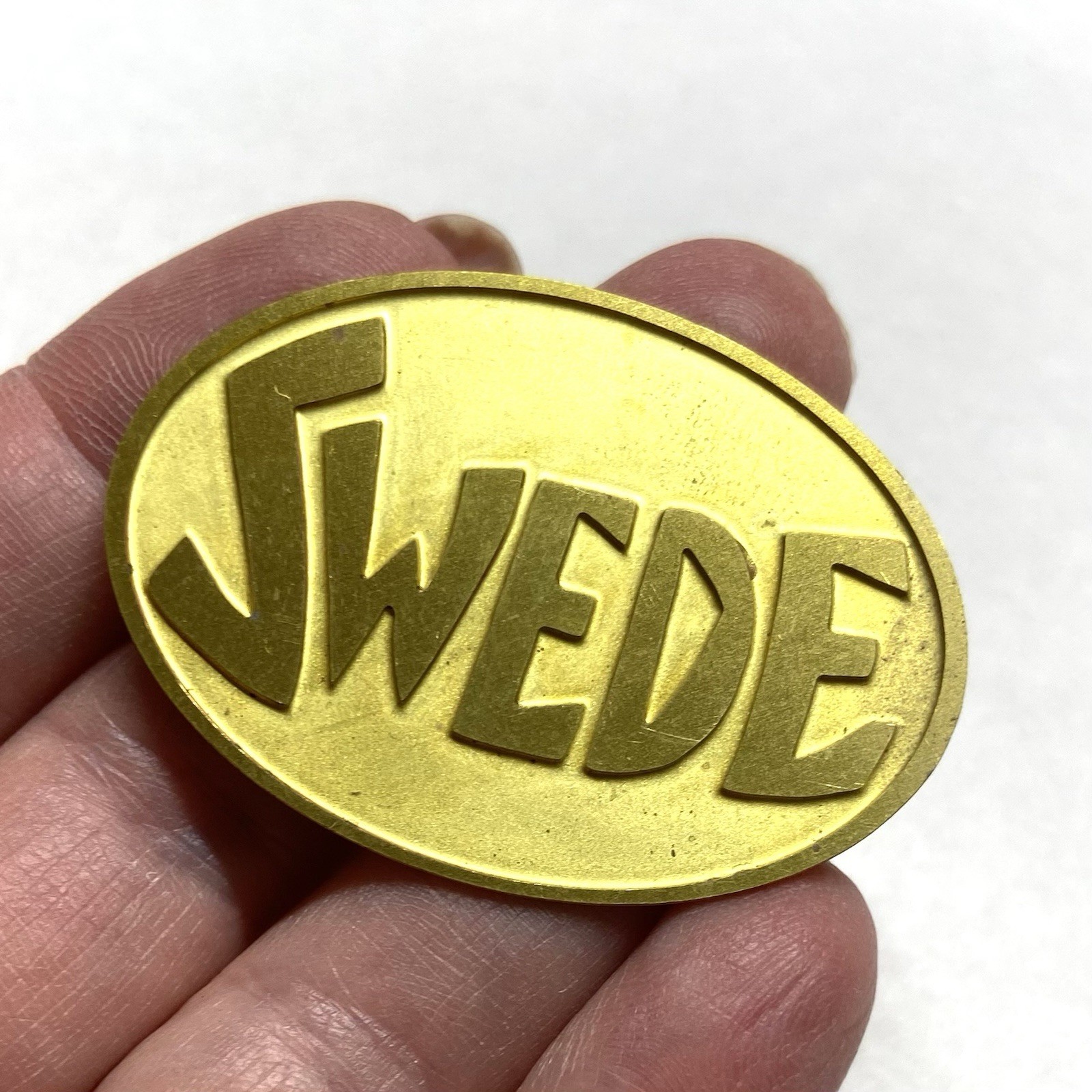 16 pcs. Raw Brass Stamping Finding-Large Oval shape- SWEDE