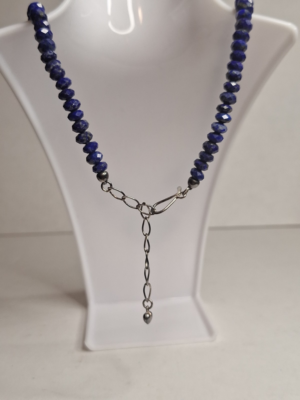 Blue Lace Agate And Lapis Lazuli Necklace Mine Finds By Jay King Sterling Silver