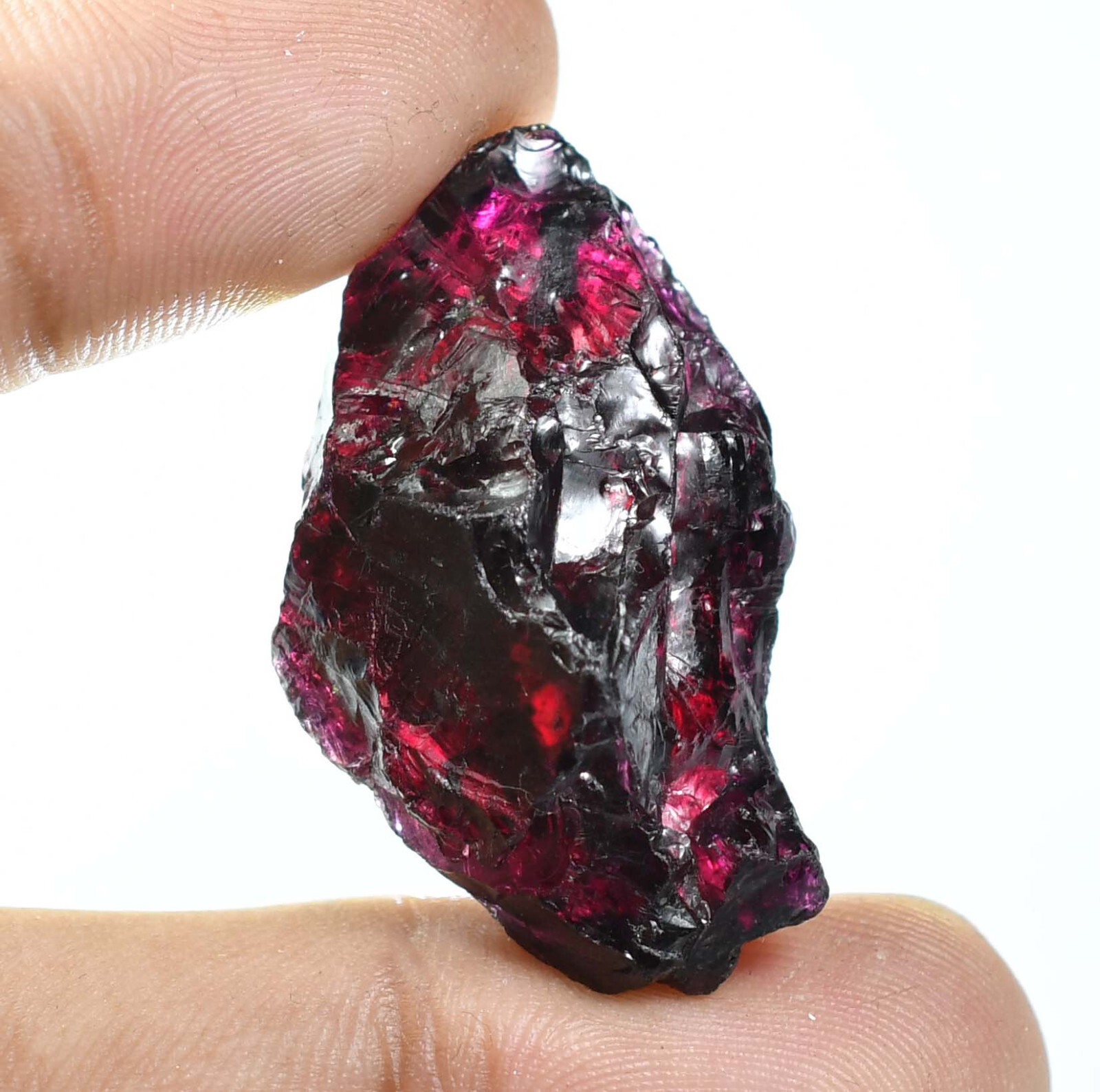 Very Rare Natural Unheated, Untreated Red Painite Rough 99.20 Ct GIT Certified