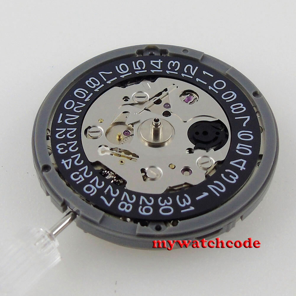 New Japan NH35A Automatic Watch Movement SII or TMI black date window 24 jewels
