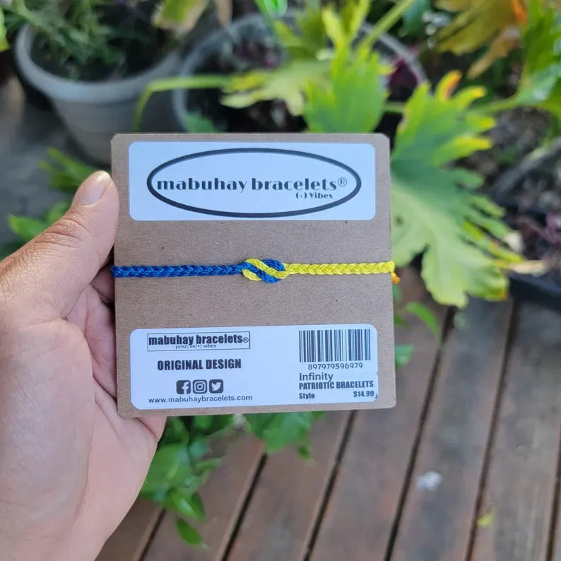 Pride Ukraine Bracelets, Friendship Bracelets By: Mabuhay Bracelets
