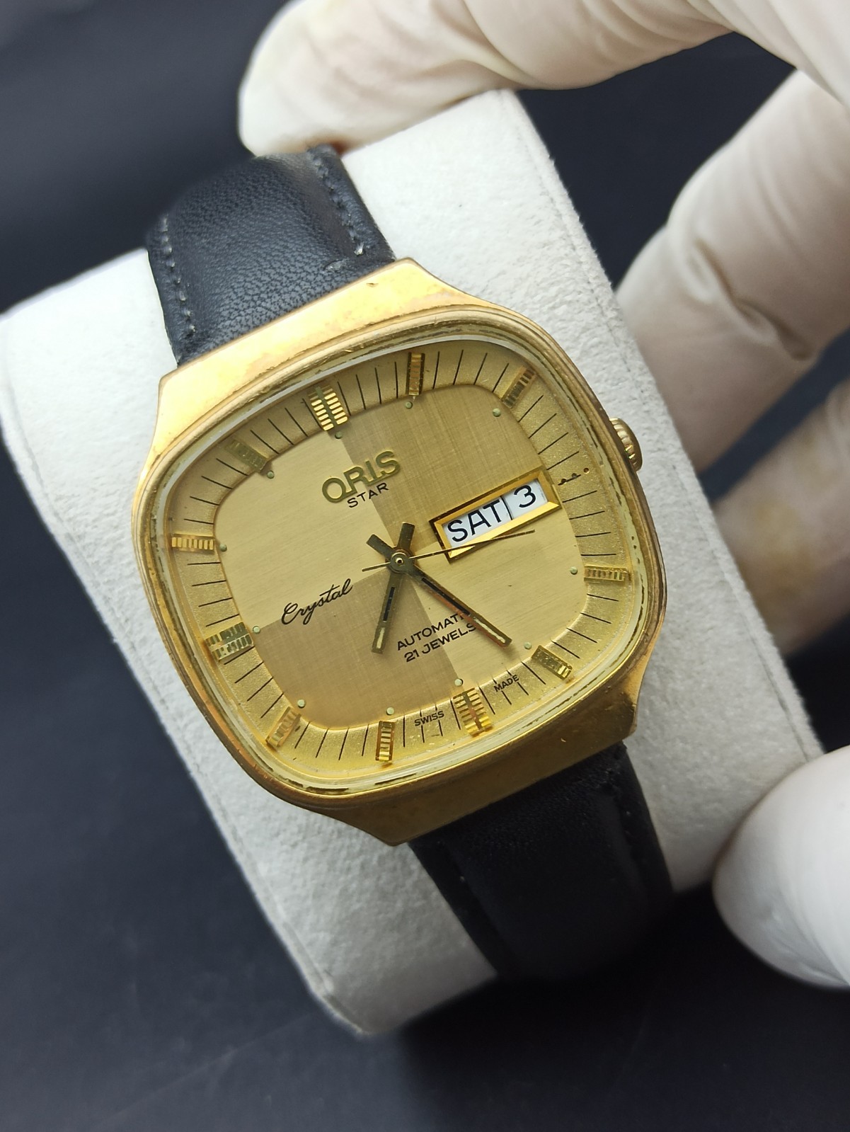 Iconic ORIS STAR Crystal 21 Jewels Automatic ETA-2879 Swiss High GP Men Watch