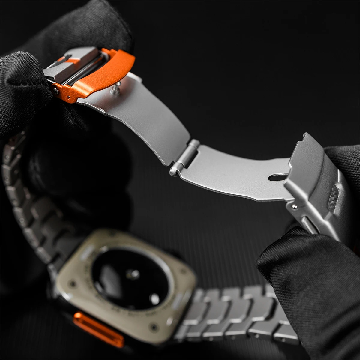 Luxury Titanium Metal Case Band For Apple Watch Ultra 3 49mm 11 10 9 8 7 6 5 SE