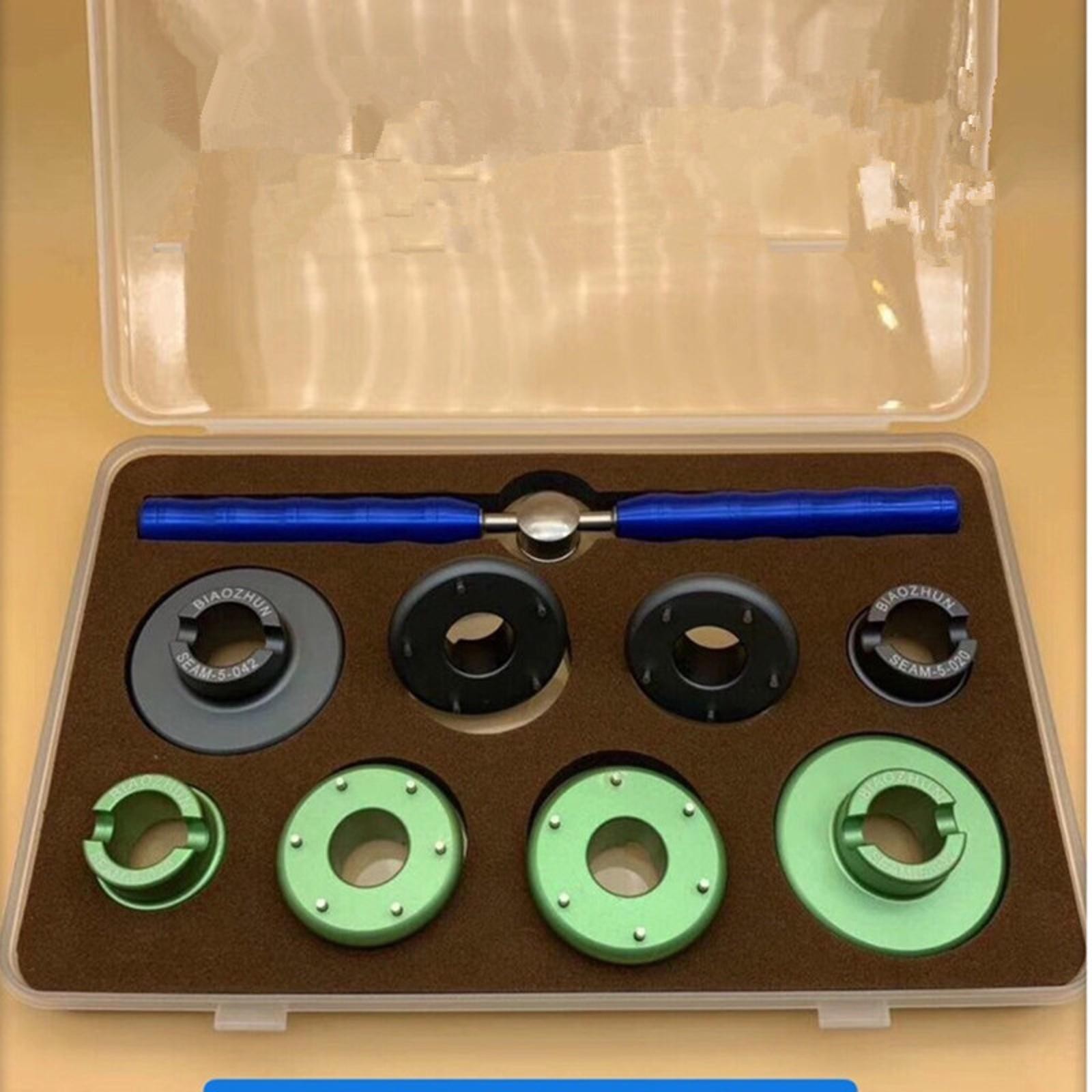 9 in 1 Grooved 5&6 Pin Dies Luxury Watch Back Case Opening Repair Tool 20-42MM