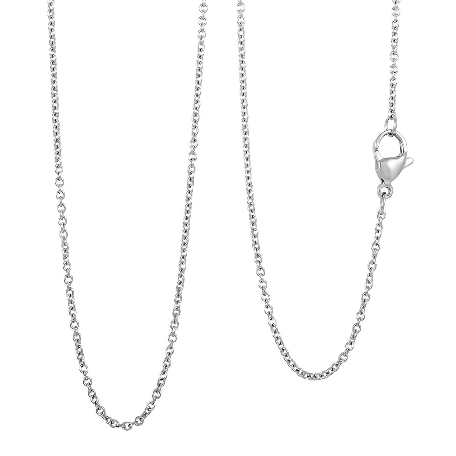 Cable Chain in Stainless Steel with 12MM Lobster Lock 20 Inches Christmas Gifts