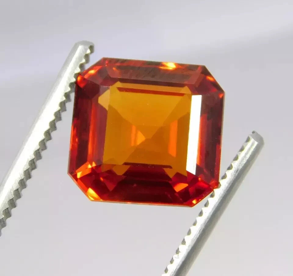 Fabulous Orange Painite 10.5 Ct Radiant Cut EGL Certified Natural Loose Gemstone