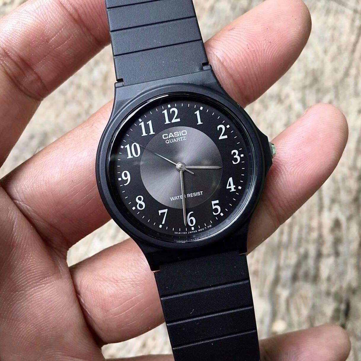Casio MQ-24-1B3L Analog Black Dial Resin Strap Quartz Casual Watch Unisex
