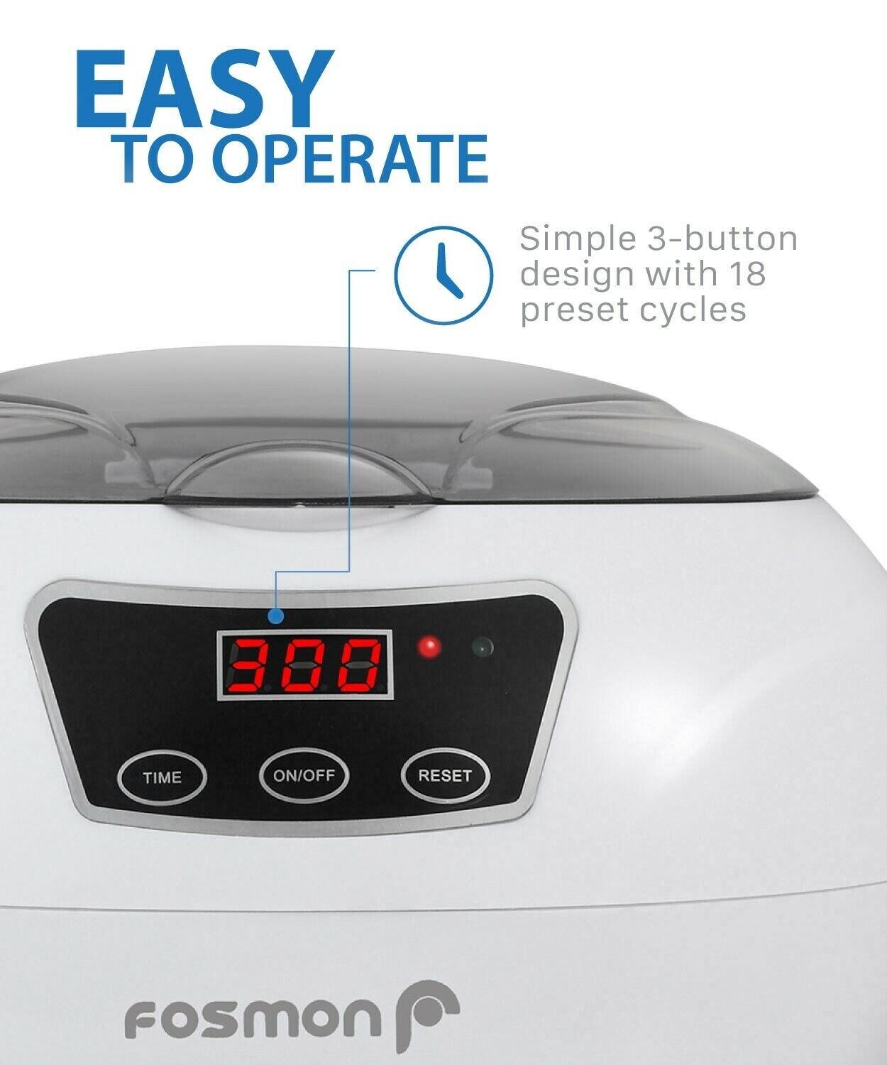 Stainless Steel Ultrasonic Cleaner Jewelry Watch Glasses Coin Cleaning Machine