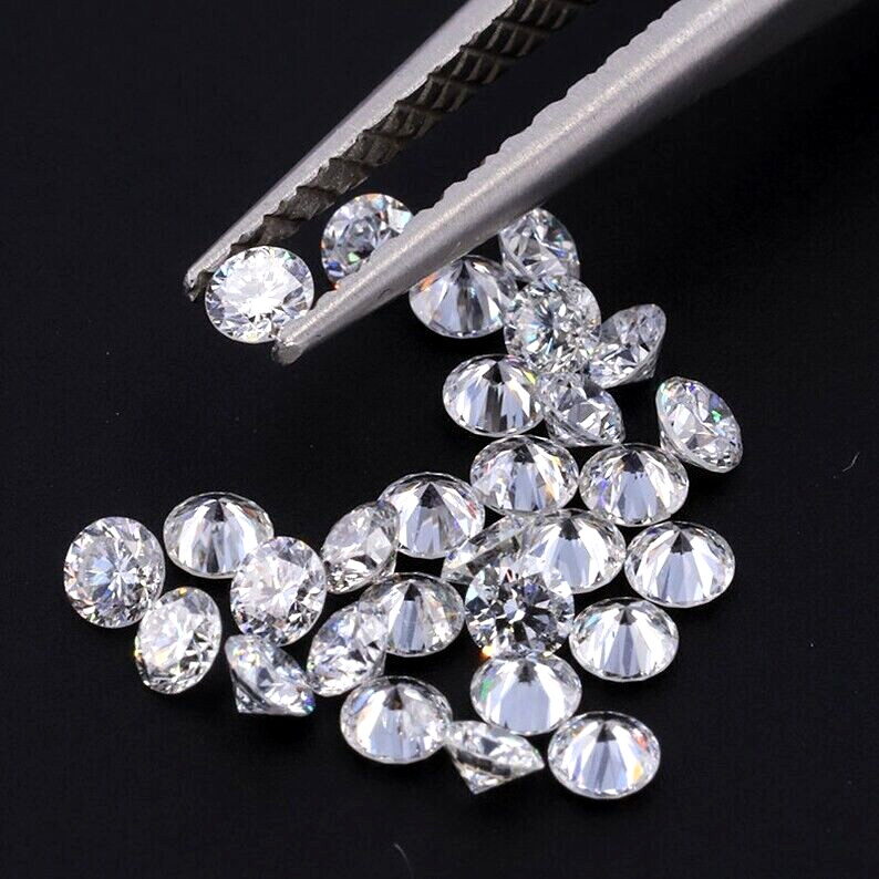 50 PCS Loose CVD Lab Grown Diamond 4.00 MM Round D, IF CLARITY Certified Diamond