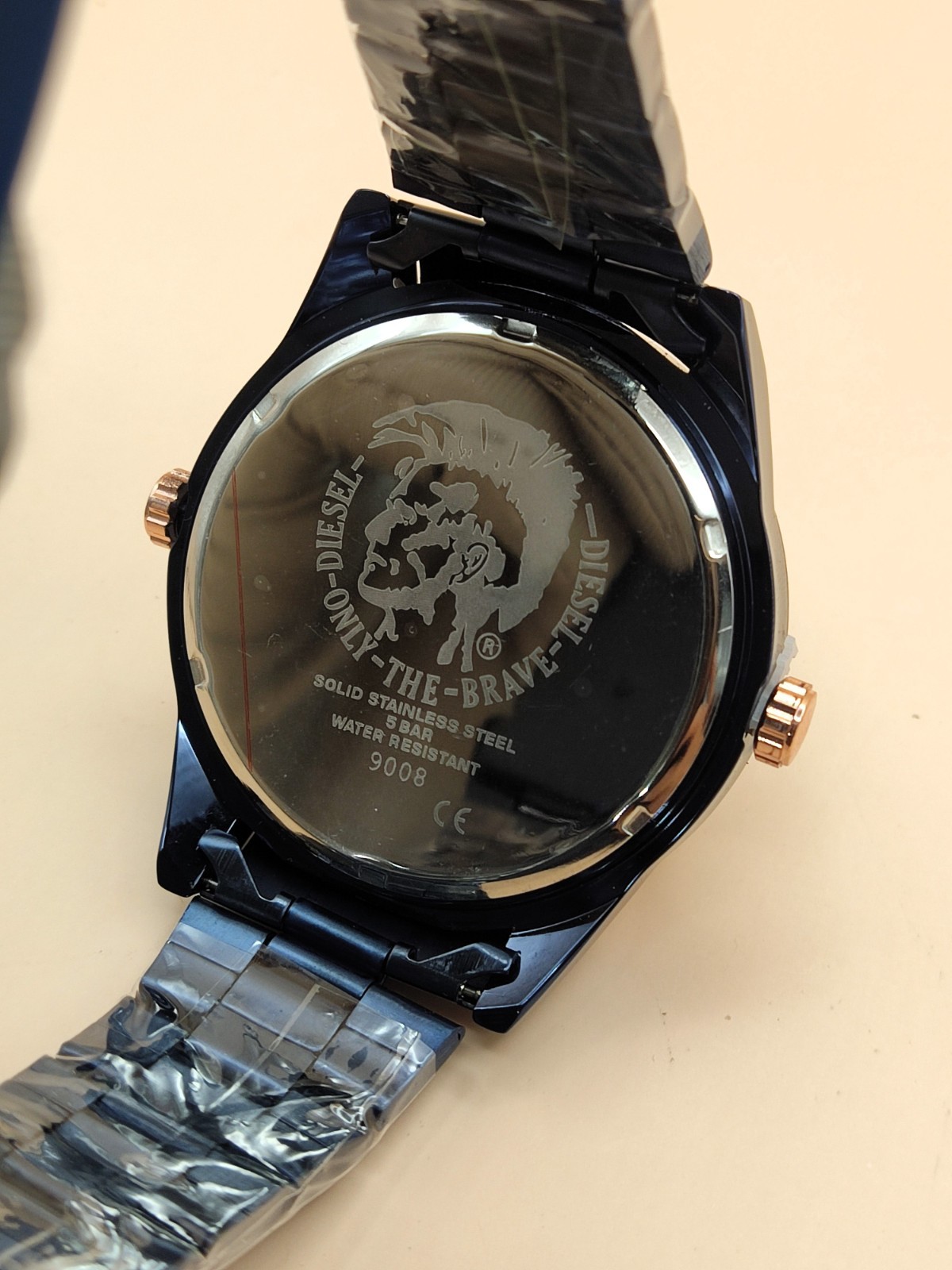 Luxury Diesel Only The Brave 3 Bar Dual Time Refurbished Men’s Wrist Watch