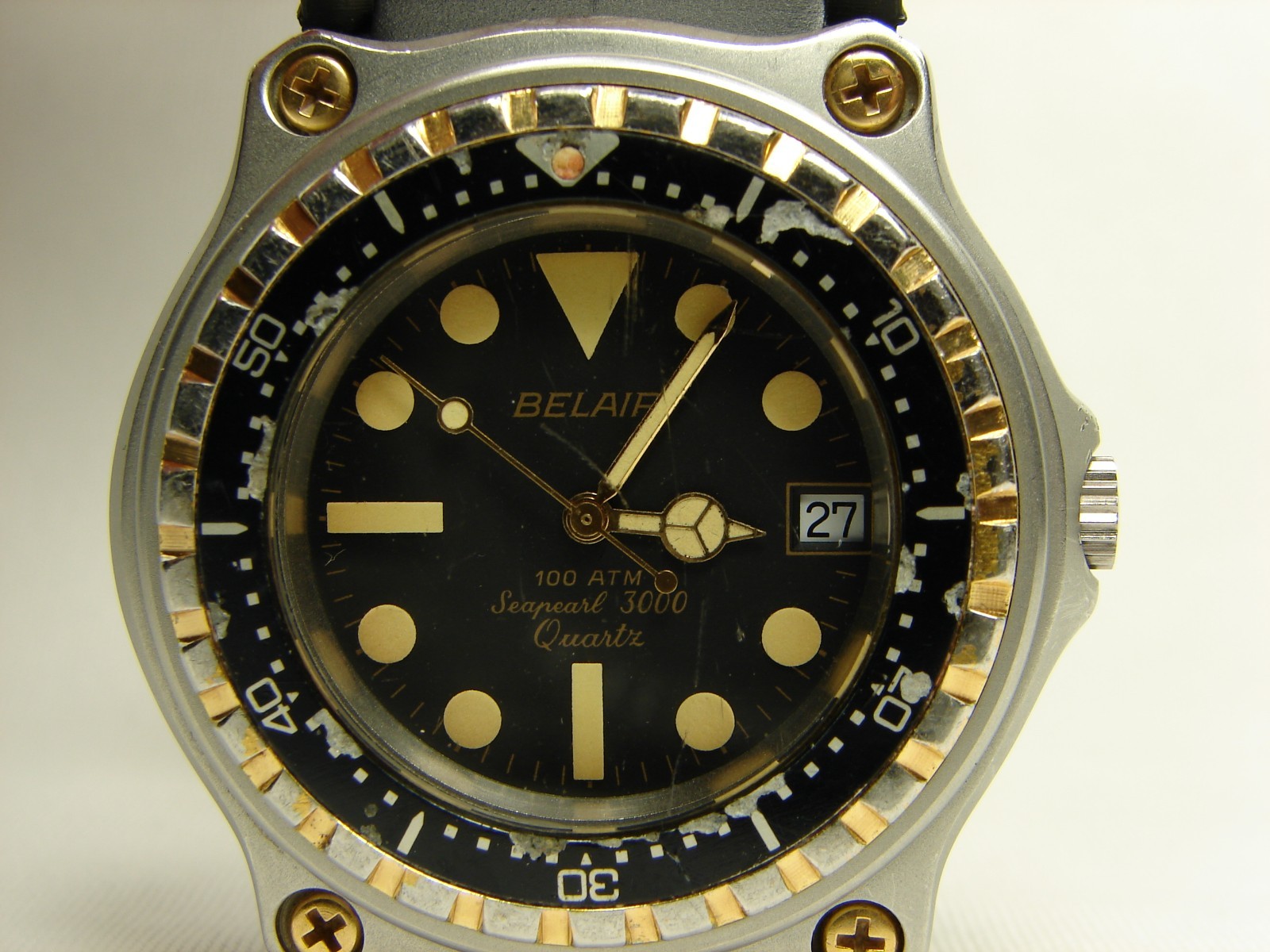 Vintage BELAIR Seapearl 3000 Swiss Quartz Sport Watch