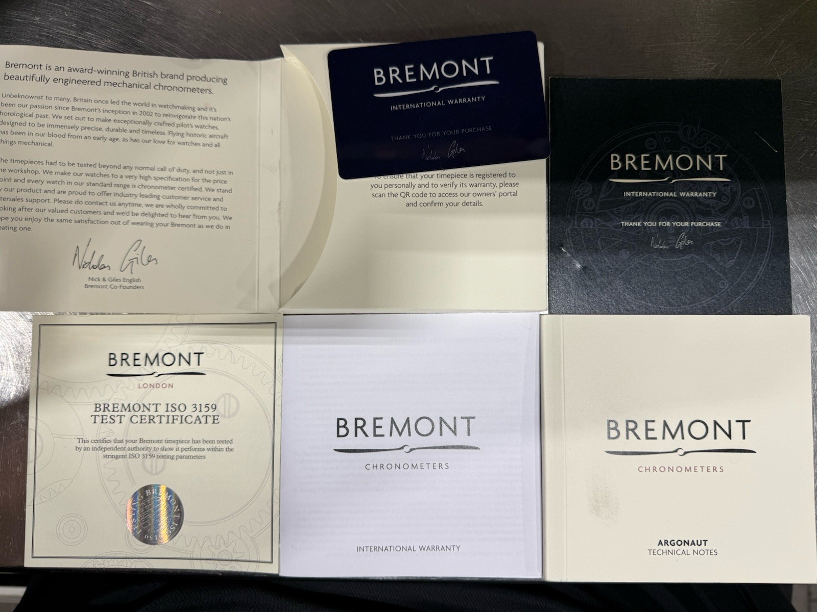 Bremont Argonaut Azure Black Dial 42mm Automatic Men’s Watch ARGONAUT-B