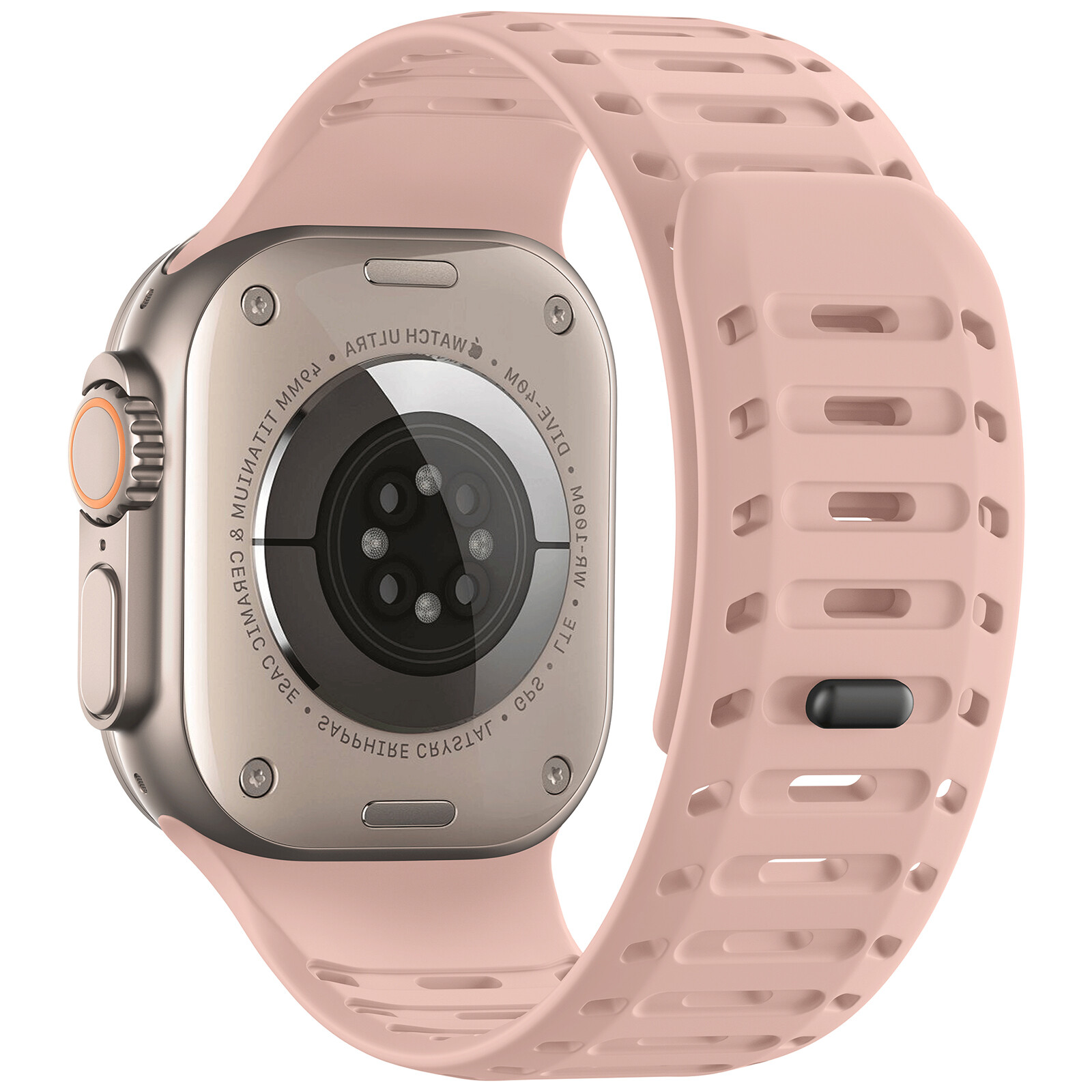 For iWatch Ultra 2 Series 10 9 8 7 SE 6 44/45/49mm Silicone Magnetic Sport Band