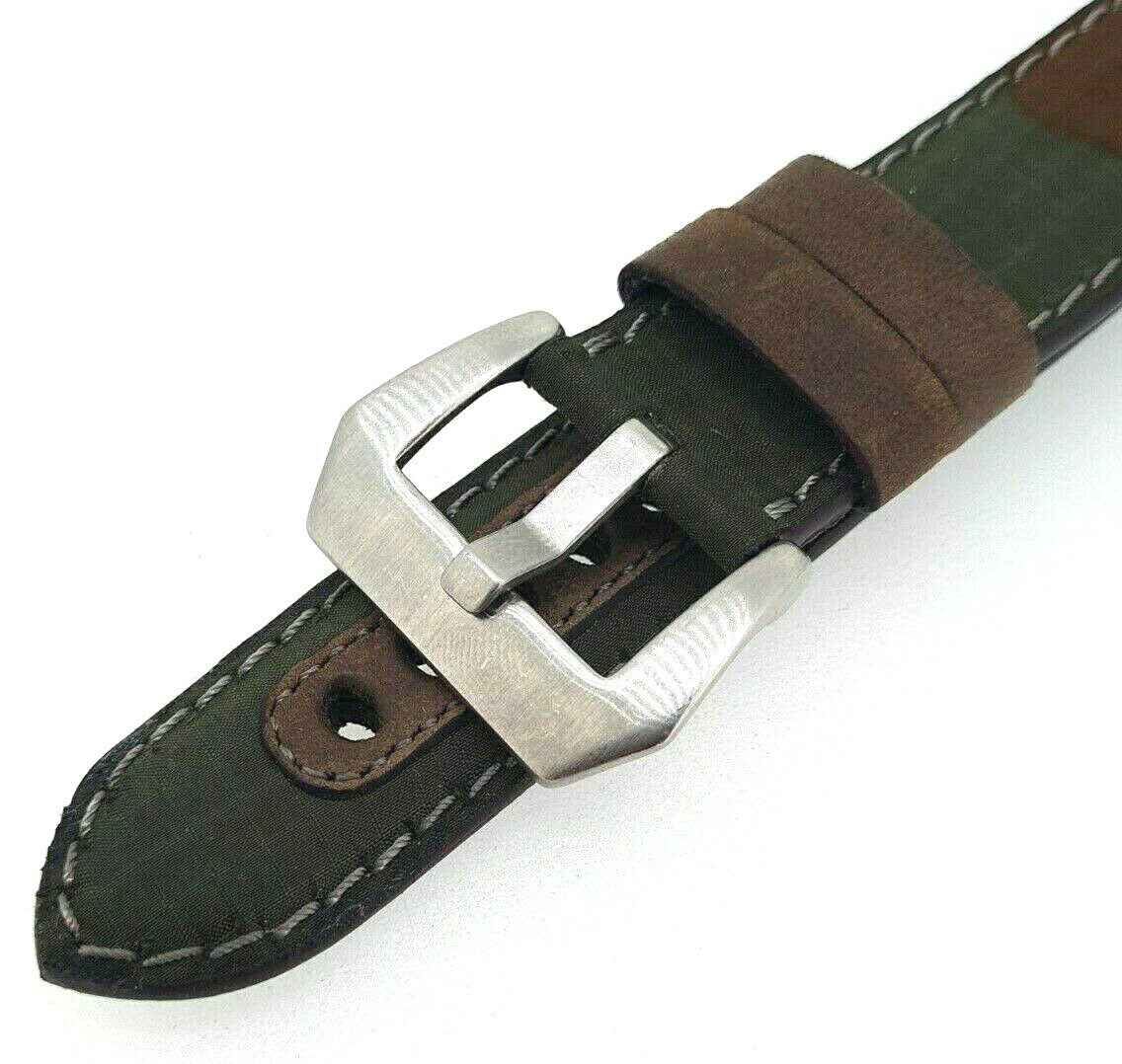Pin buckle, sturdy closure 20mm brushed stainless steel / 117