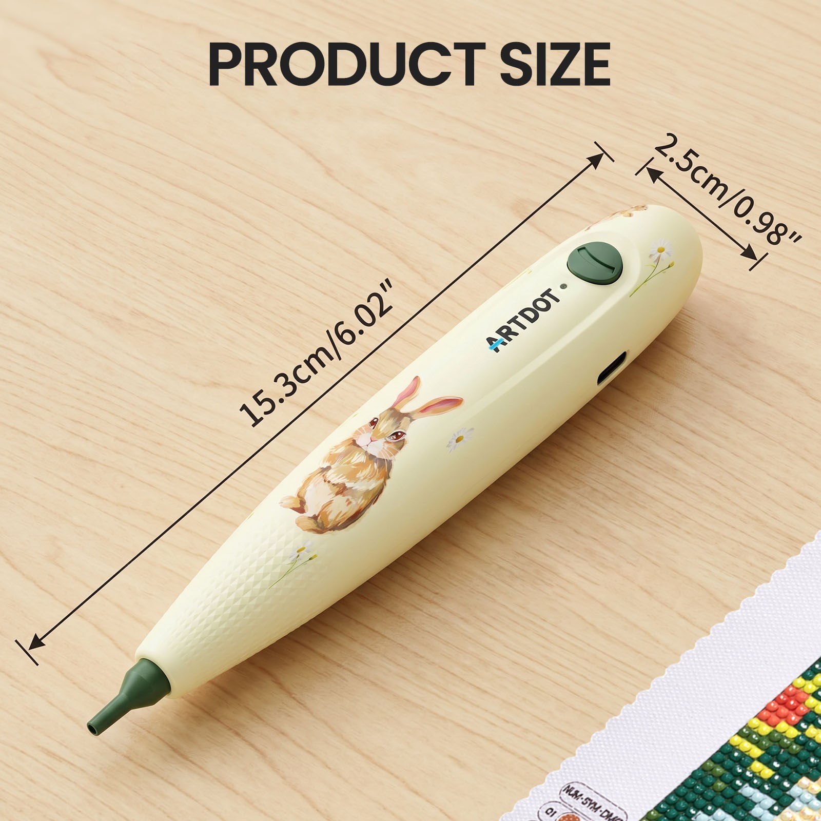 ARTDOT Diamond Painting Tool Kit Electric Vacuum Pen Headband Magnifying Glasses