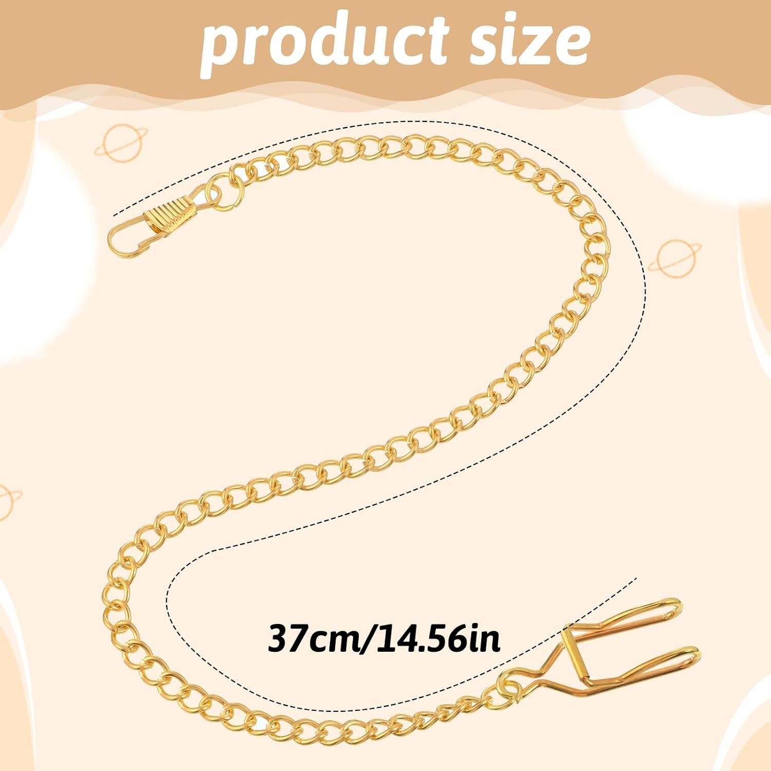 Versatile Gold Alloy Pocket Watch Chain – Stylish Accessory for Every Occasion