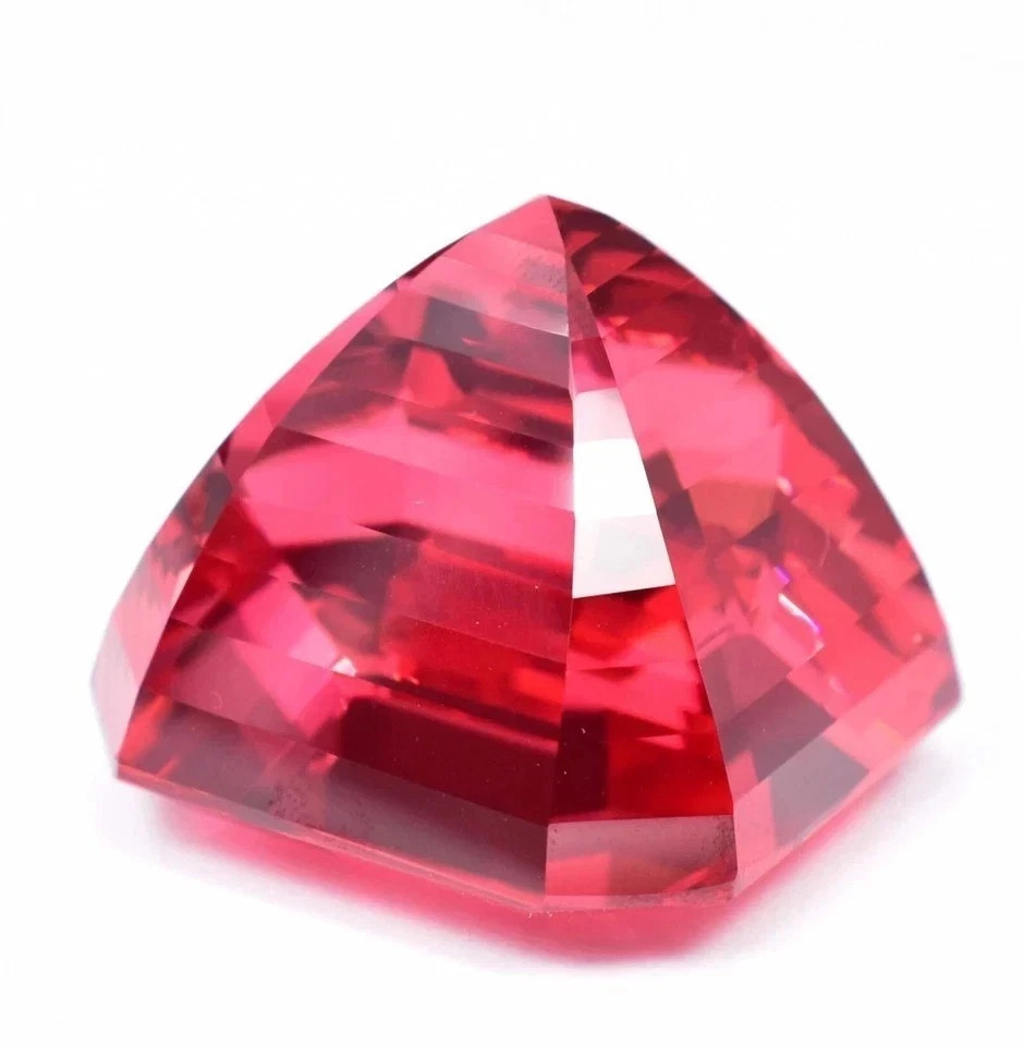 12.07 Ct+ Certified Natural Padparadscha Sapphire Asscher Cut Loose Gemstone A+