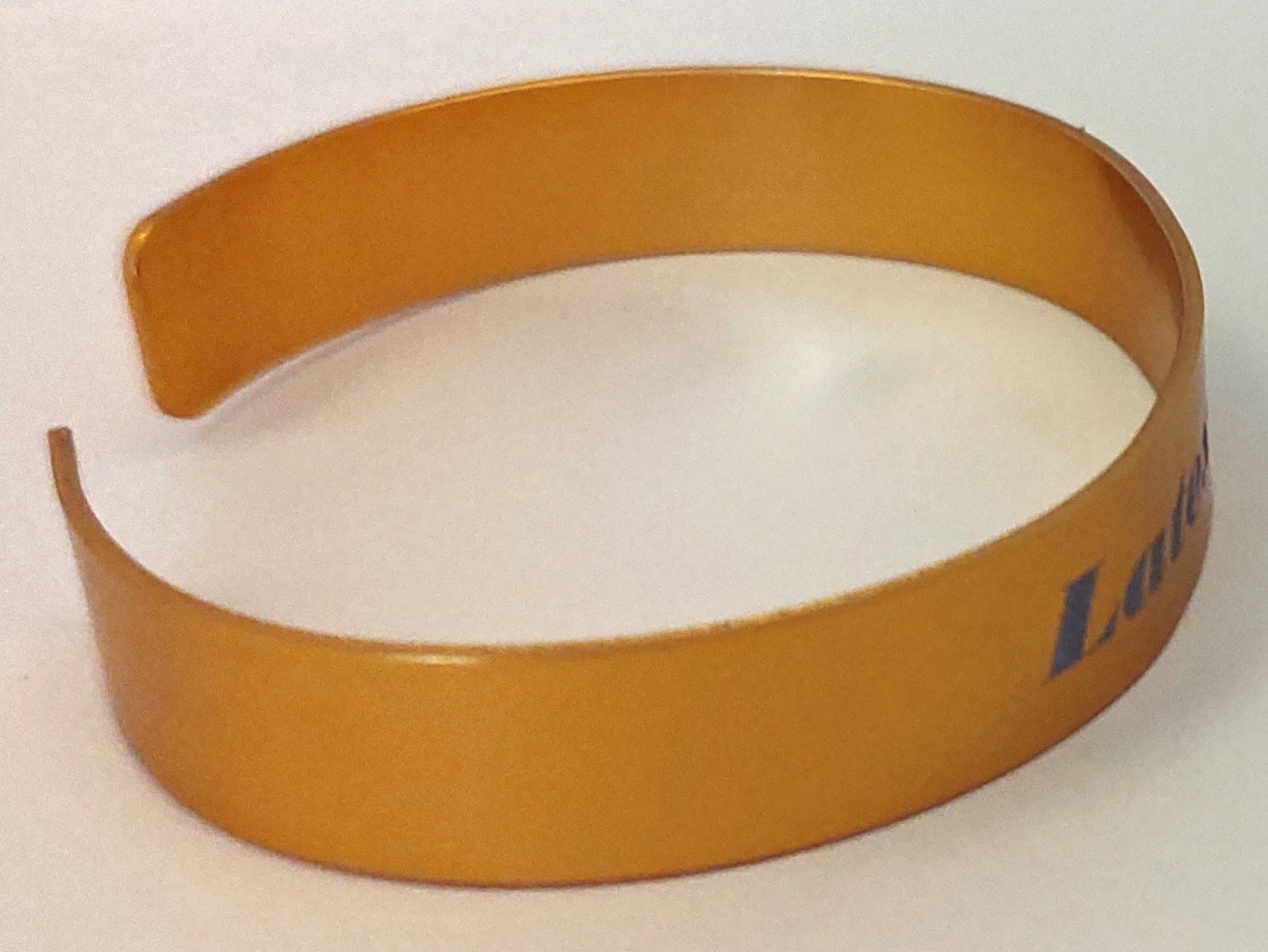 Medical Latex Allergy Anodized Aluminum 1/2″ x 7″ Gold Bracelet
