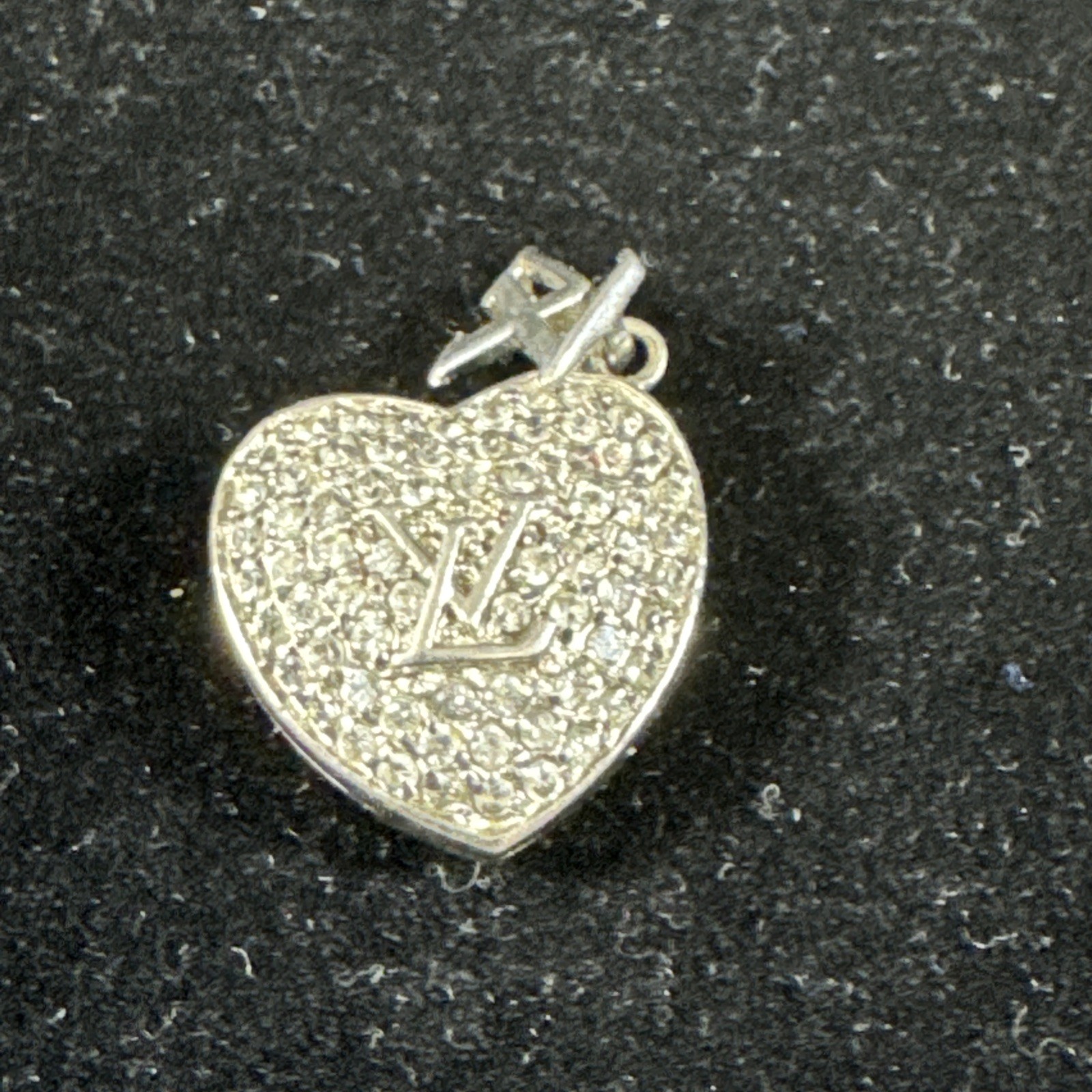 Louis Vuitton Sterling Silver Heart Pendant 925