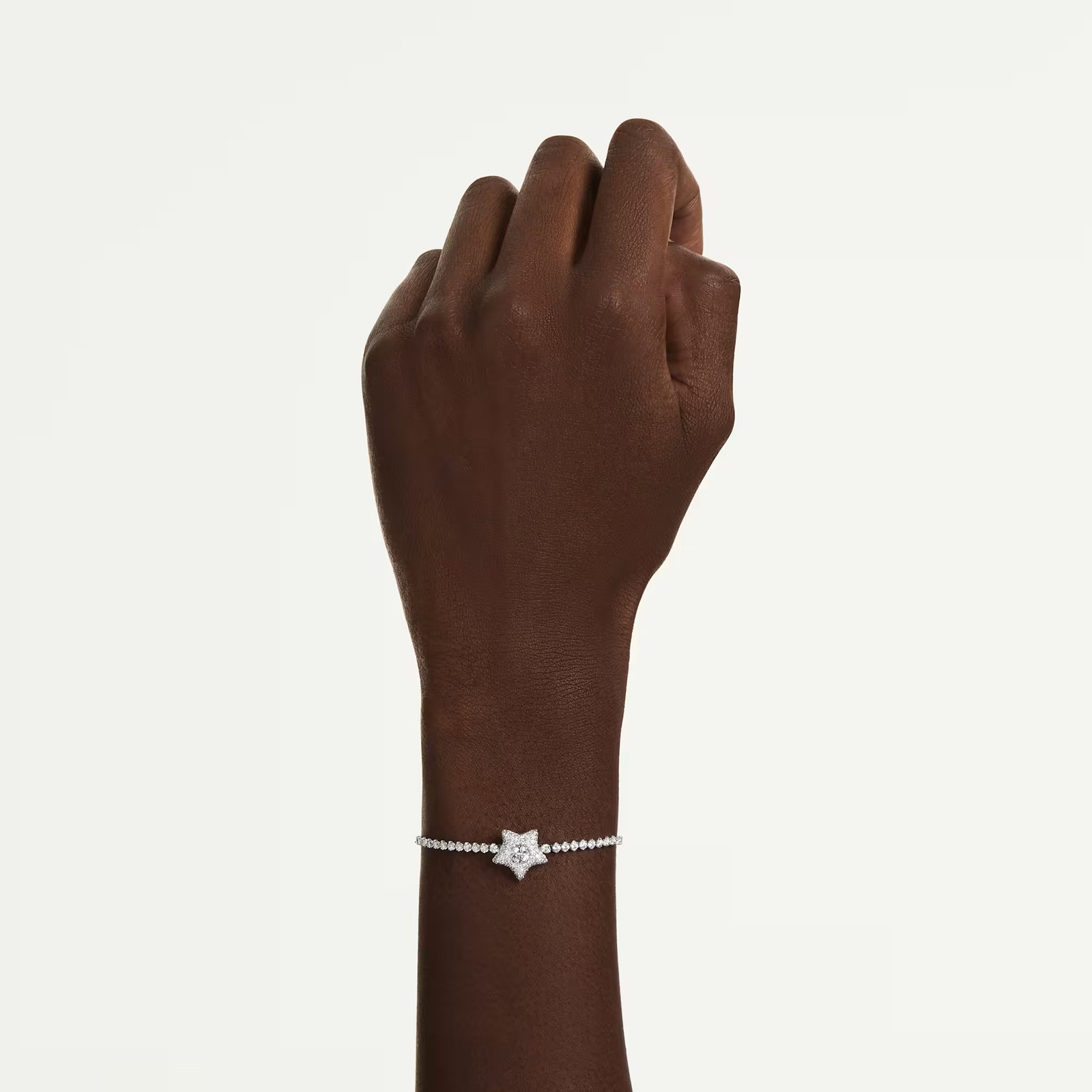 Swarovski Sublima Bracelet, Round Cut, Star, White, Rhodium Plated 5758392