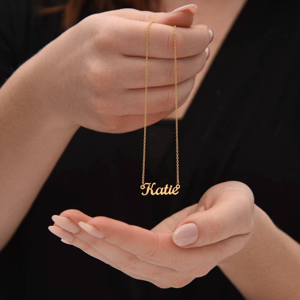 To My Daughter Custom Name Pendant Necklace, Inspirational Gift from Mom Dad