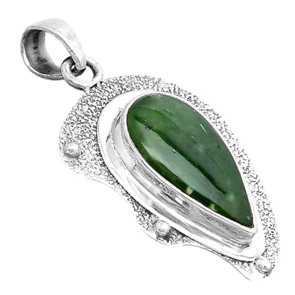 Natural Chrome Chalcedony 925 Sterling Silver Pendant Jewelry P-1498