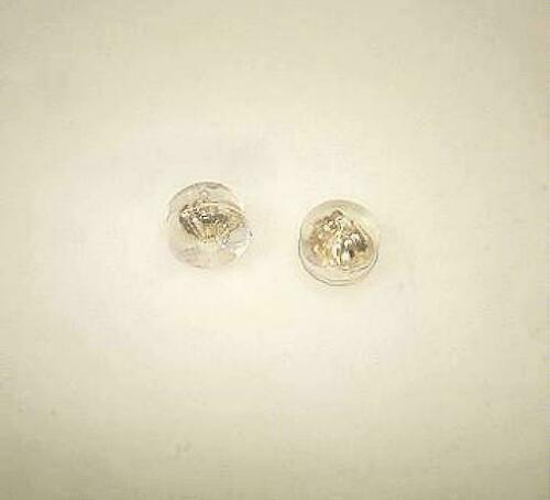 8MM 14K YELLOW GOLD GOOD FORTUNE TEARDROP LAVENDER JADE DANGLY STUD EARRINGS #1