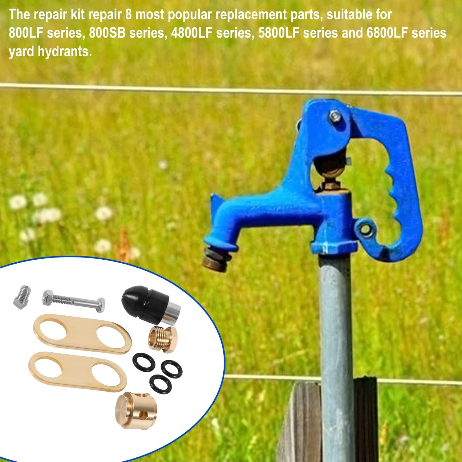 850 Sb Parts Kit Yard Water Hydrant Repair Kits & 8842 Plunger Fit for Simmons 8