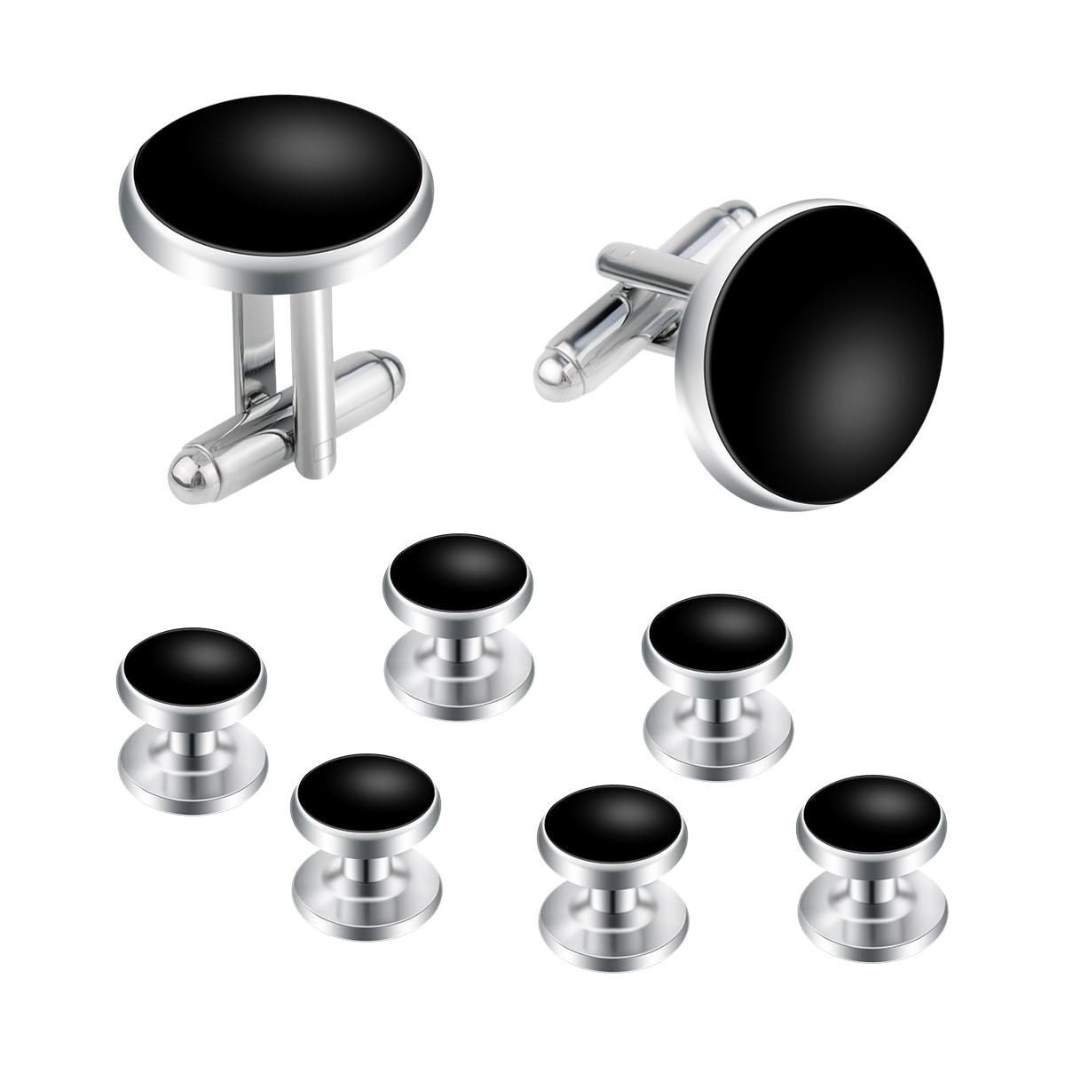 8 Pcs Tuxedo Buttons and Cufflinks Tuxedo Cufflinks and Studs Set Tuxedo Shirt s