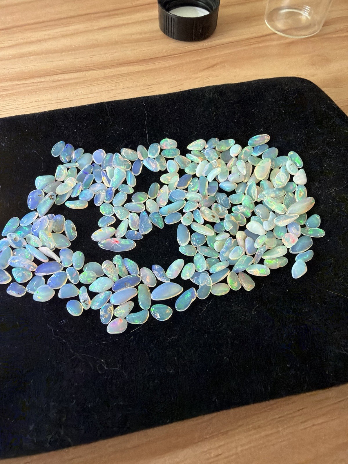 50 Carat Lot Natural Ethiopian Welo Opal Chips – Vibrant Multicolor Fire Play –