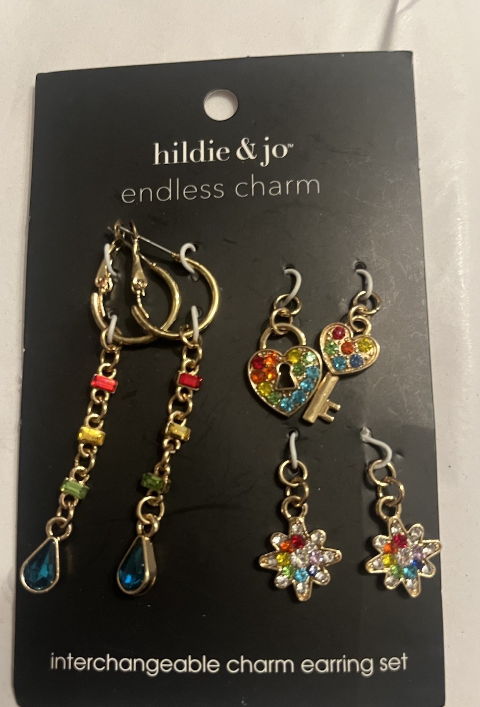 Hildie And Jo Endless Charm Inter Charm Earring Set