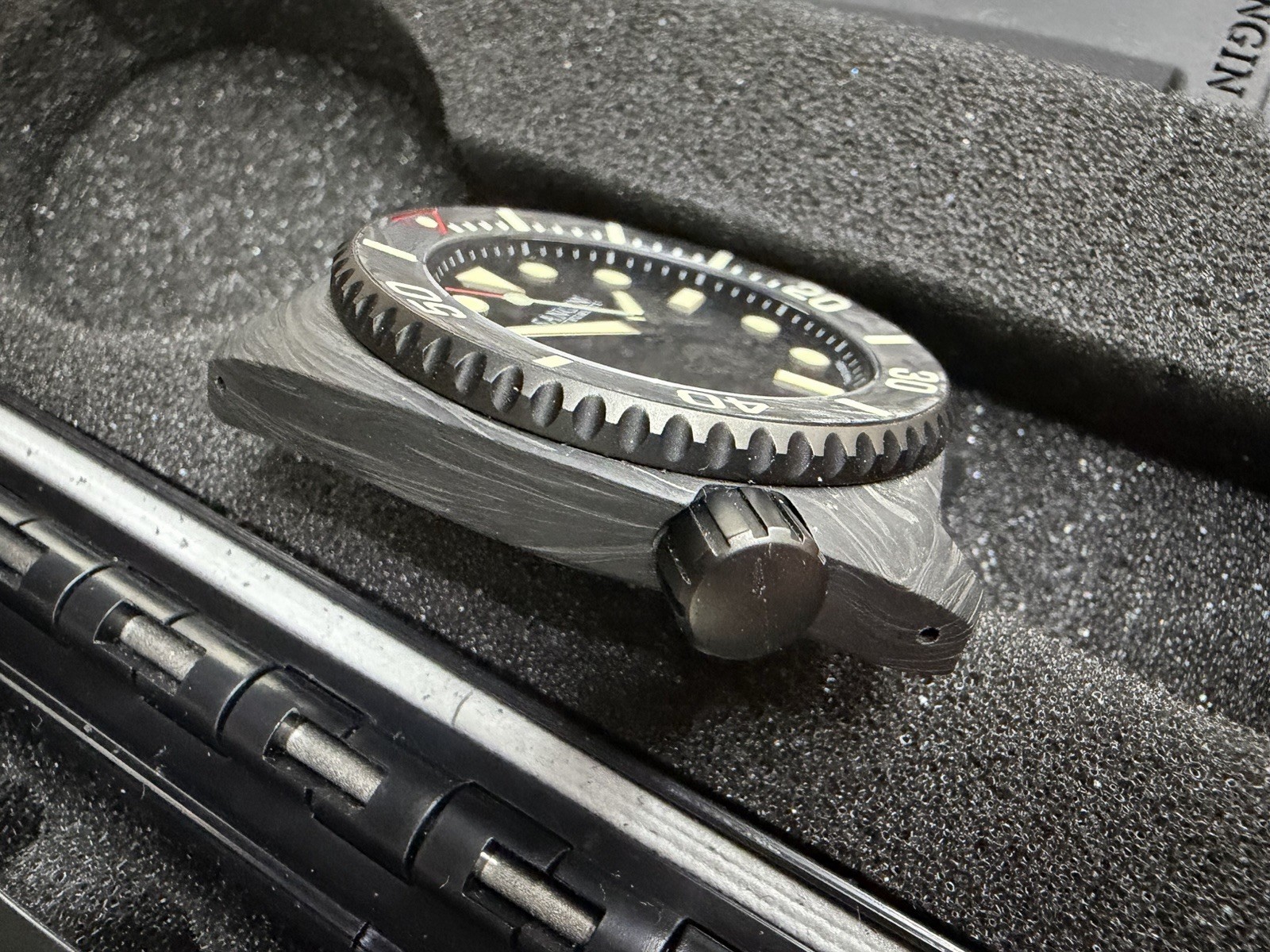 Sangin Instruments Titan x Spiritus Systems Watch Carbon Fiber MINT