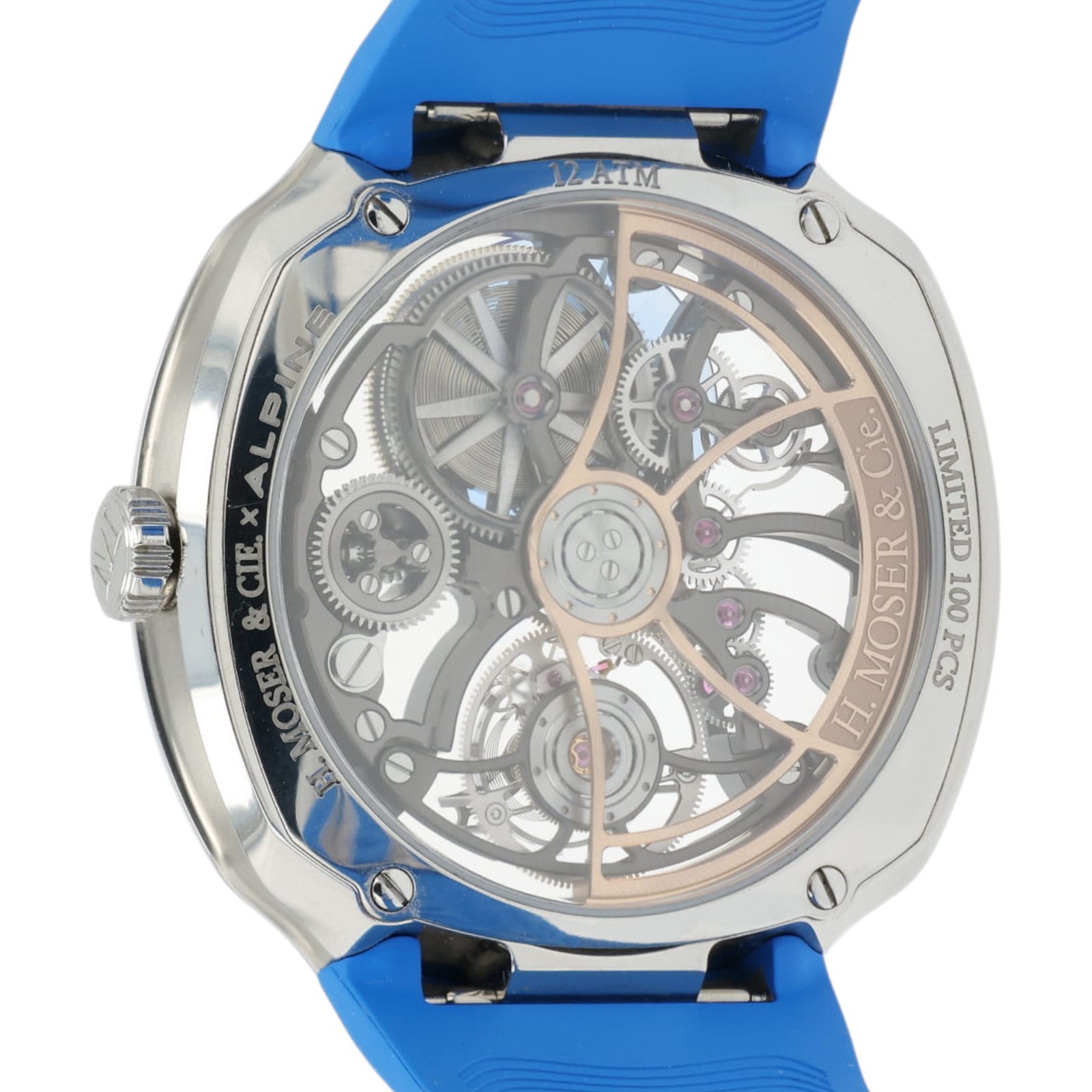 H. Moser & CIE Streamliner Alpine Skeleton Dial Steel 42mm Automatic 6811-1200