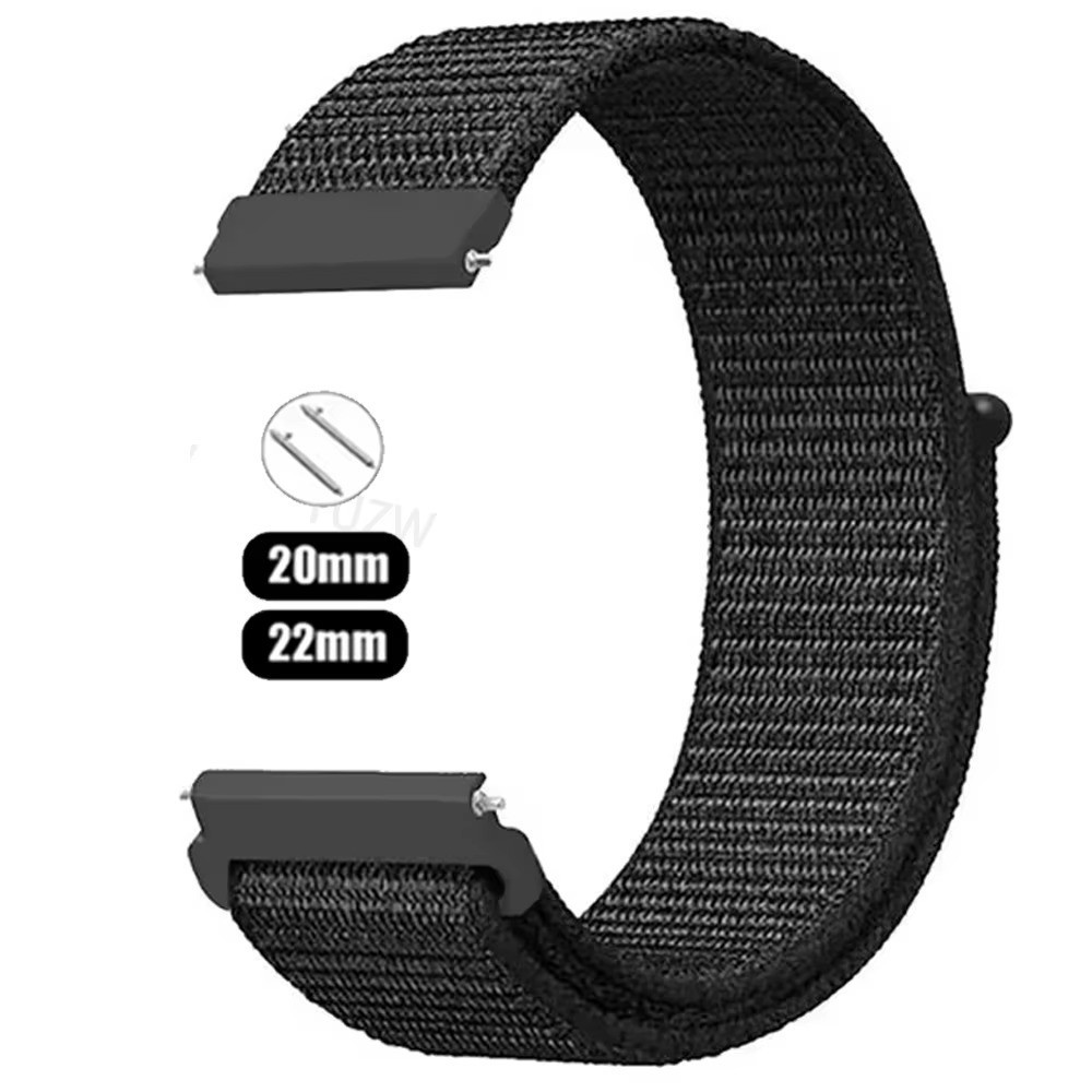 20mm/22mm Nylon Sport Loop Watch Band Strap Quick Release Adjustable Wristband