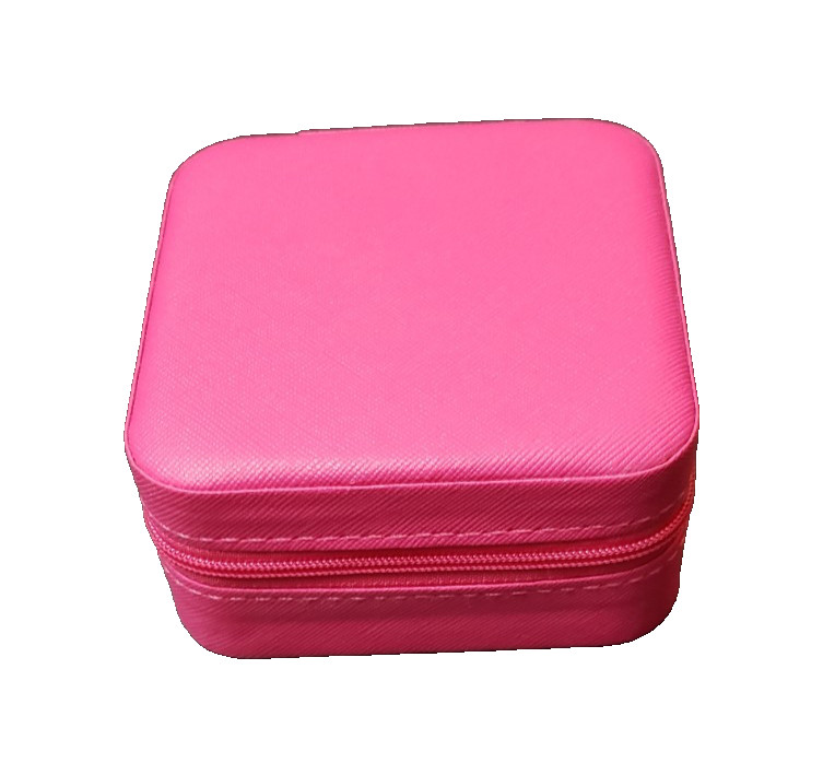 Travel Jewelry Case – Stocking Stuffers for Teen Girls Small – HOT PINK