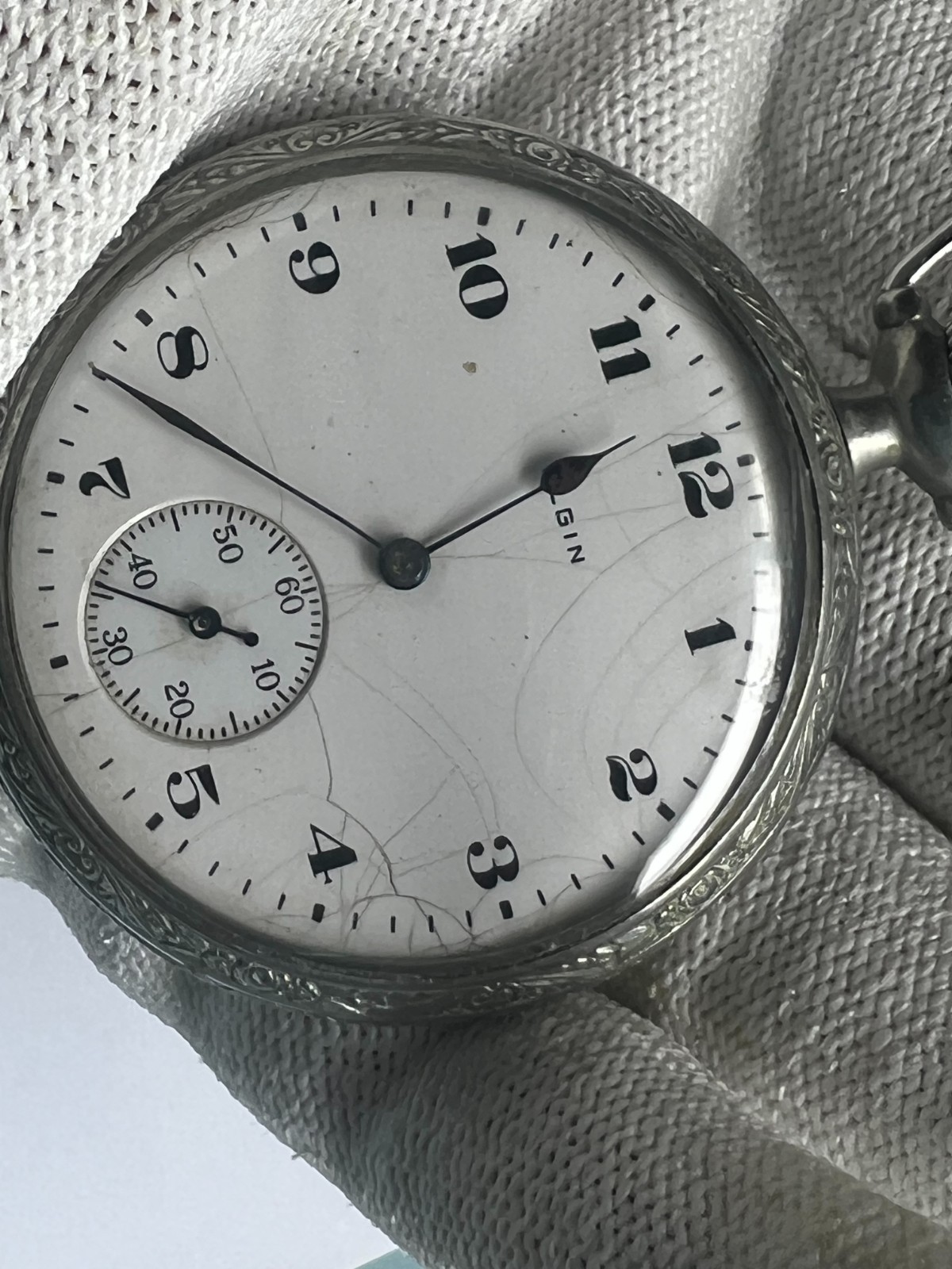 56. Elgin Y1926 pocket watch G 291model 7 Class 110 running