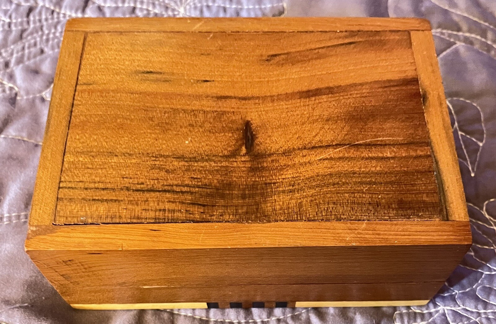 Wood Jewlery box Moroccan Handcrafted Detailed Inlayed Design 5×3.5 Inches