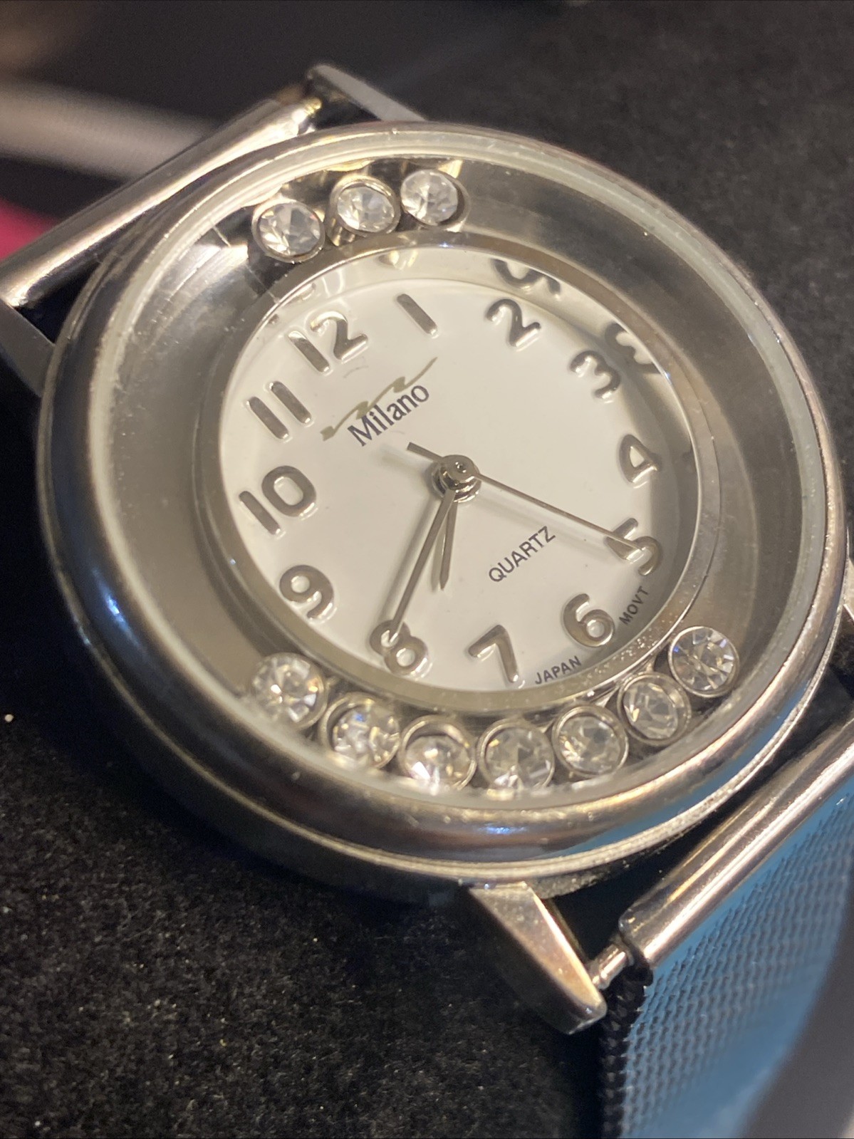Women’s MILANO Stainless-Steel MESH BAND WATCH – New Battery