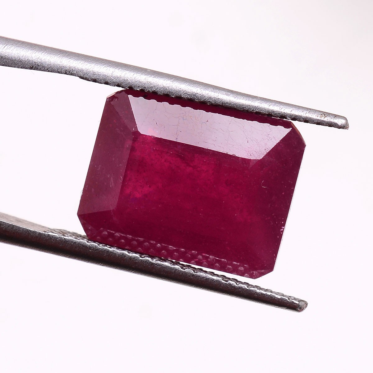 11.40 Ct Natural Mozambique Ruby High Grade Cushion Cut Vivid Red Loose Gemstone