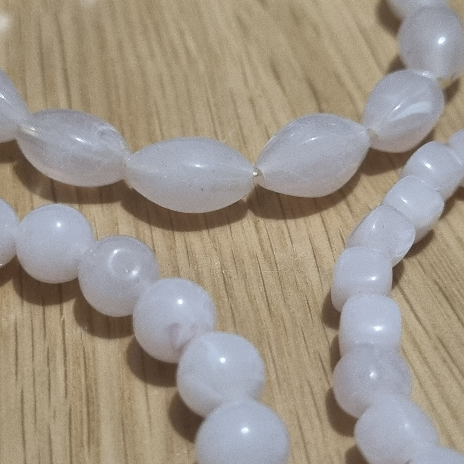 LOVELY SET OF 3 ROSE PALE PINK VARIOUS MULTI BEAD BRACELETS