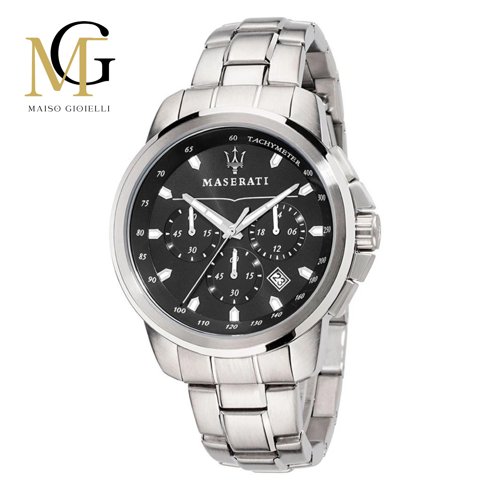 Maserati Successo Men’s Watch Chronograph Steel Quartz 44mm R8873621001