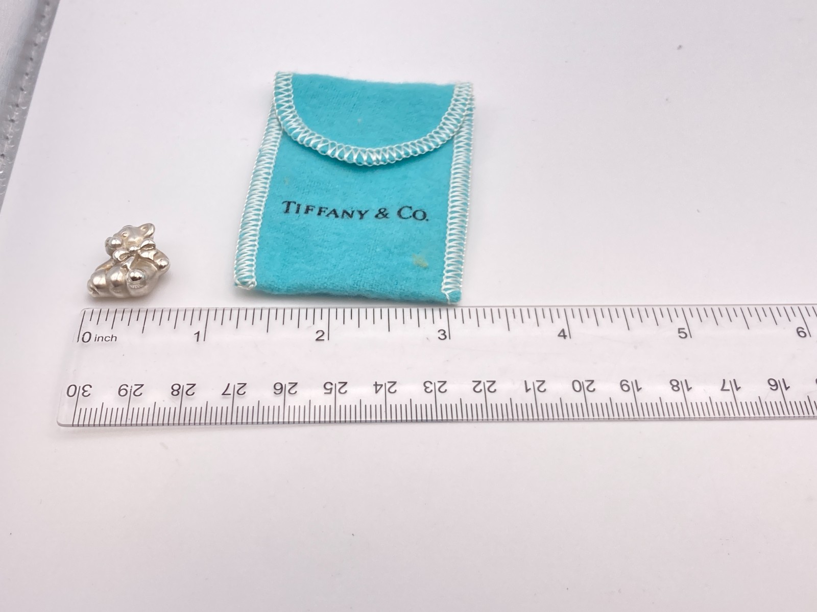 Tiffany & Co. Teddy Bear Necklace Silver 6.4g No Chain