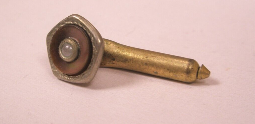 SINGLE (1) 5/16″ Gray Pentagon Mother of Pearl Vintage Formal Tuxedo Stud c135